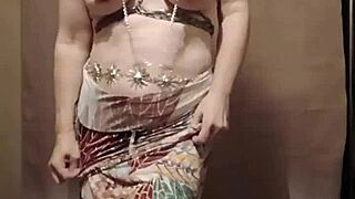 french housewife strips teasing with buttplug and toys