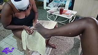 Naked Milf Madam Seduces Girls Backstage.