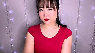 Step-sis dirty talk strokes cock close up for hot cum