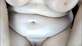 Steamy Public Tease Builds as Horny Stepmom Flashes Big Tits Oiled Ass in Moving Car