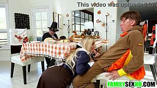 thanksgiving group orgy with milfs teens and hardcore fucking