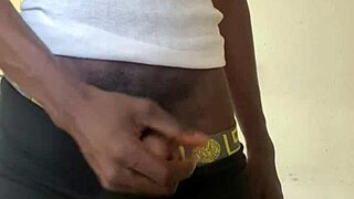 College Boy Jerks Massive Cock To Cumshot