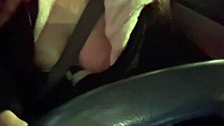 artemisia love flashes her huge italian tits while driving horny 😈🍒