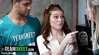 Sisswap Classic Cheerleader Orgy Swaps Panties and Skinny Sluts