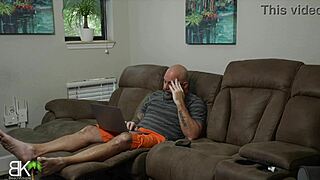 ghostface milf gives sloppy oiled handjob with ball squeeze