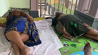 Two grannies share mature fun