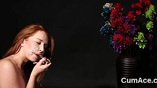 Frisky Model Gulps Massive Cumshot Facial In Blowbang