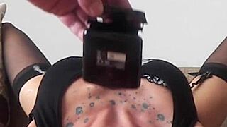 turn water on for rough facefuck choking and gagging slave