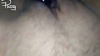 homemade rabbit vibrator fun on wife's shaved pussy closeup 😍🔥