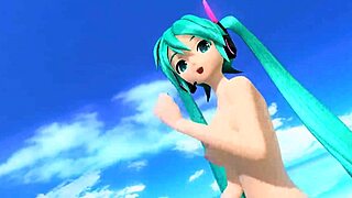 hey hatsune miku, show that nude goddess body