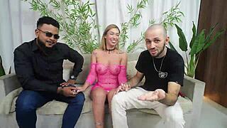 helen star loves two monster cocks double penetrating her holes first time!