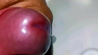 hidden guy in bathroom sink blasts cum explosion