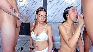 Beautiful latinas deepthroat rough monster cocks