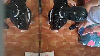 milf in stockings heels fucked mouth doggy orgasms!