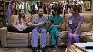discover the new nurse's intimate clinical exam backstage