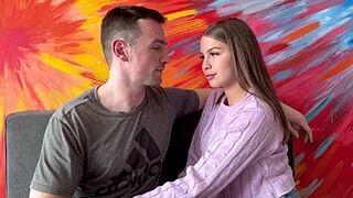 pretty muscular brunette college kisser teaches deep techniques