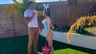 Sexy pawg Alaina Taylor rides huge black cock as Easter bunny cosplay?