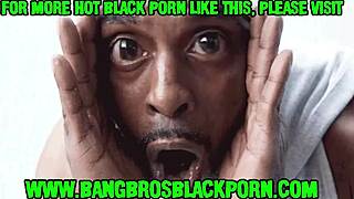 Guys Spot Costumed Big Tits Ebony And Invite Her To Join Threesome