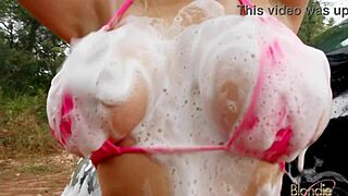 blonde bombshell shakes huge tits and jiggles fat ass in solo toy pussy play compilation