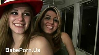 horny sluts kiss and fuck in wild groupsex frenzy