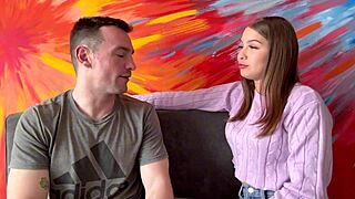pretty muscular brunette college kisser teaches deep techniques