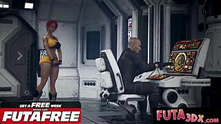 futa 3dx redhead babe deepthroated fucked hard on yacht 🚀💦