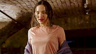 sexy russian brunette pornstar skinny babe cries from first time bdsm caning pain