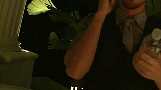 a freckled redhead with natural tits gets choked banged by three guys at the party