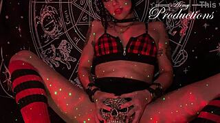 gothic slut's ritual: boyfriend's huge cock bareback pounding?