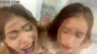 stepsisters sofia and jazmine swap cum with delivery stud's load