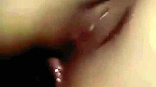 Novinha cries huge cock anal while faking netflix with roommate
