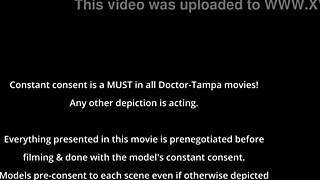 Minnie Rose overwhelmed by doctor's massive cum blast