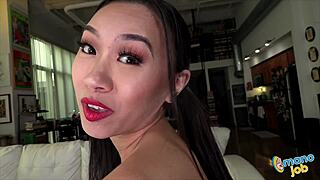 kimmy kimm seduces hot teacher for messy handjob lingerie fun wet pussy play 😏