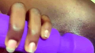 hey sexy ebony wife teases ass pussy with sextoys to orgasm