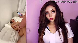 Perfect body latina influencer orgasms hard in debut creampie pov