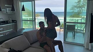 beach heat has me squirting wildly on bandido's cock