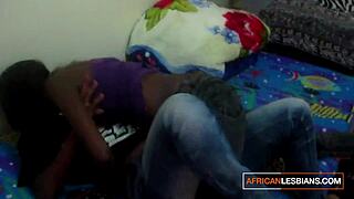 two ebony best friends passionately lick and finger to orgasm