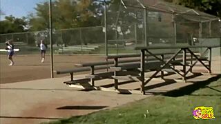 two baseball babes naughty threesome dildo lick horny blonde 😜👅🍑