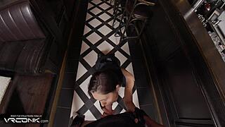 hot brunette jill valentine cosplay gets pounded doggystyle cowgirl moaning loud
