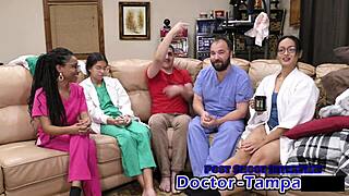 Dr Tampa Catheterizes Aria Nicole's Pussy in Hospital Roleplay