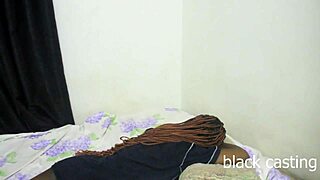 Petite ebony teen begs daddy for backshots on small tits huge ass homemade casting 🔥🍑