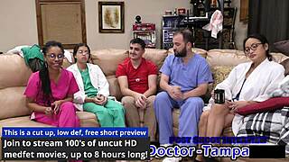Dr Tampa Catheterizes Aria Nicole's Pussy in Hospital Roleplay