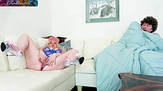 Caught Chubby Milf Masturbating Her Big Ass Pussy Now Creampie Cowgirl Ride