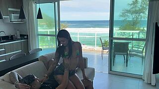beach heat has me squirting wildly on bandido's cock