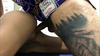 caught my hot workout buddy and couldn't resist caressing her curves
