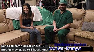 Dr Tampa Catheterizes Aria Nicole's Pussy in Hospital Roleplay