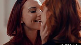 Aidra fox seduces kenna james into passionate scissoring pussy licking french lesbian