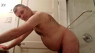 Martin Lavallee rams dildo up ass nude in bathroom