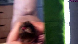 Hubby films me doggy in kitchen pantyhose?