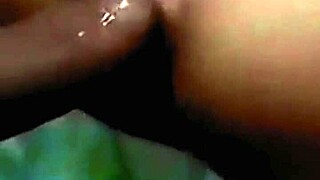Novinha cries huge cock anal while faking netflix with roommate